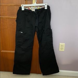 Koi black- small petite- scrub pants